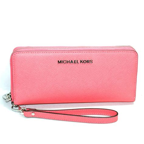 michael kors coral clutch bag|Michael Kors wristlet outlet.